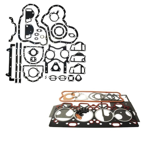 Aic Replacement Parts U5LT0065 B0016 Full Gasket Set With Oil Seals Fits Perkins 4.236 4.248 2101487GasketSet